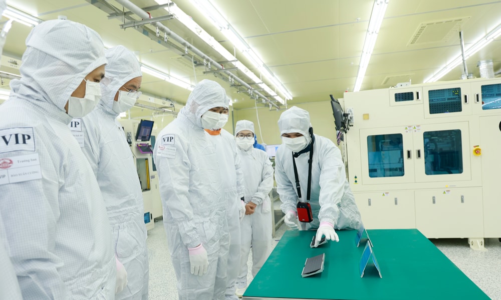 Hana Micron – Một trong những doanh nghiệp hàng đầu của tỉnh Bắc Ninh trong lĩnh vực sản xuất bán dẫn. Ảnh: Báo Bắc Ninh.